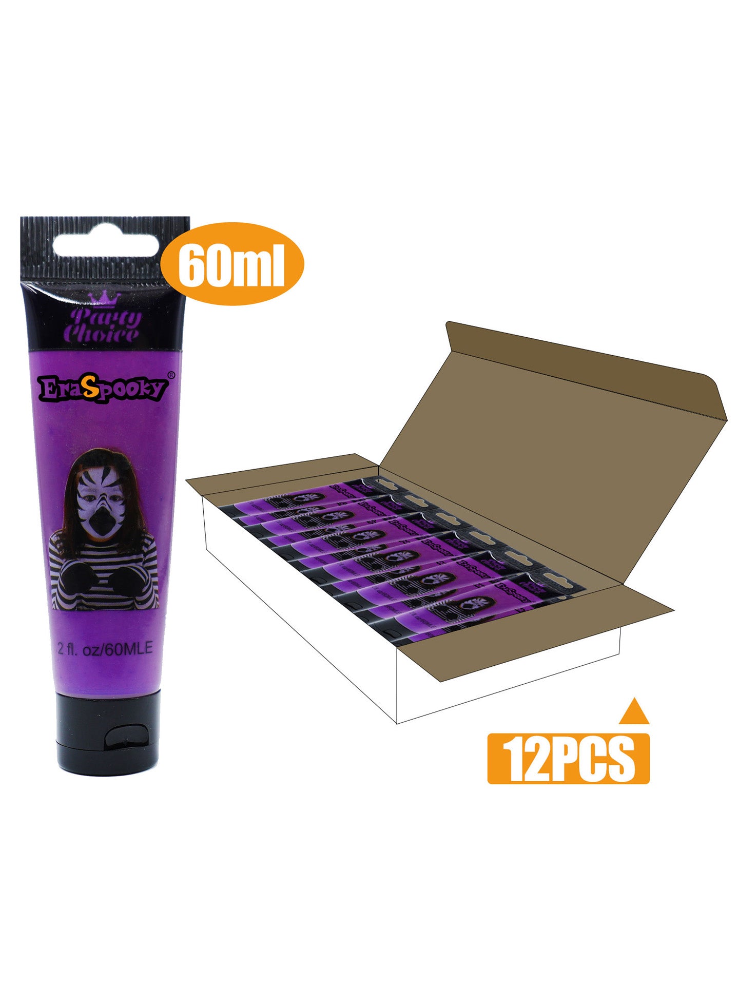 Pintura Facial para Halloween – 60ml (Caja de 12 unidades)