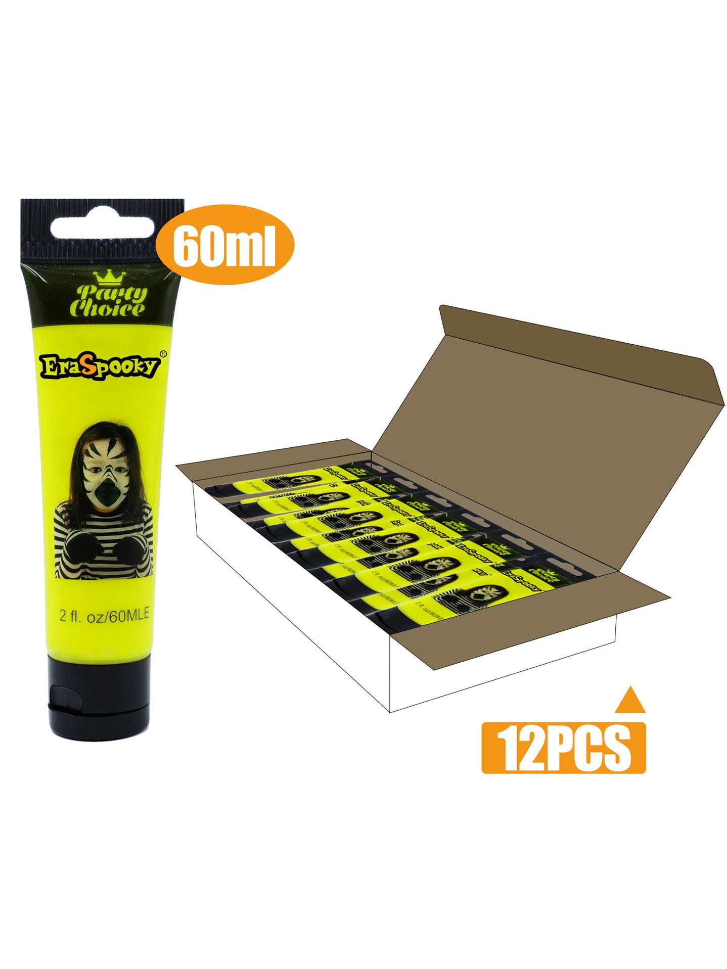 Pintura Facial para Halloween – 60ml (Caja de 12 unidades)
