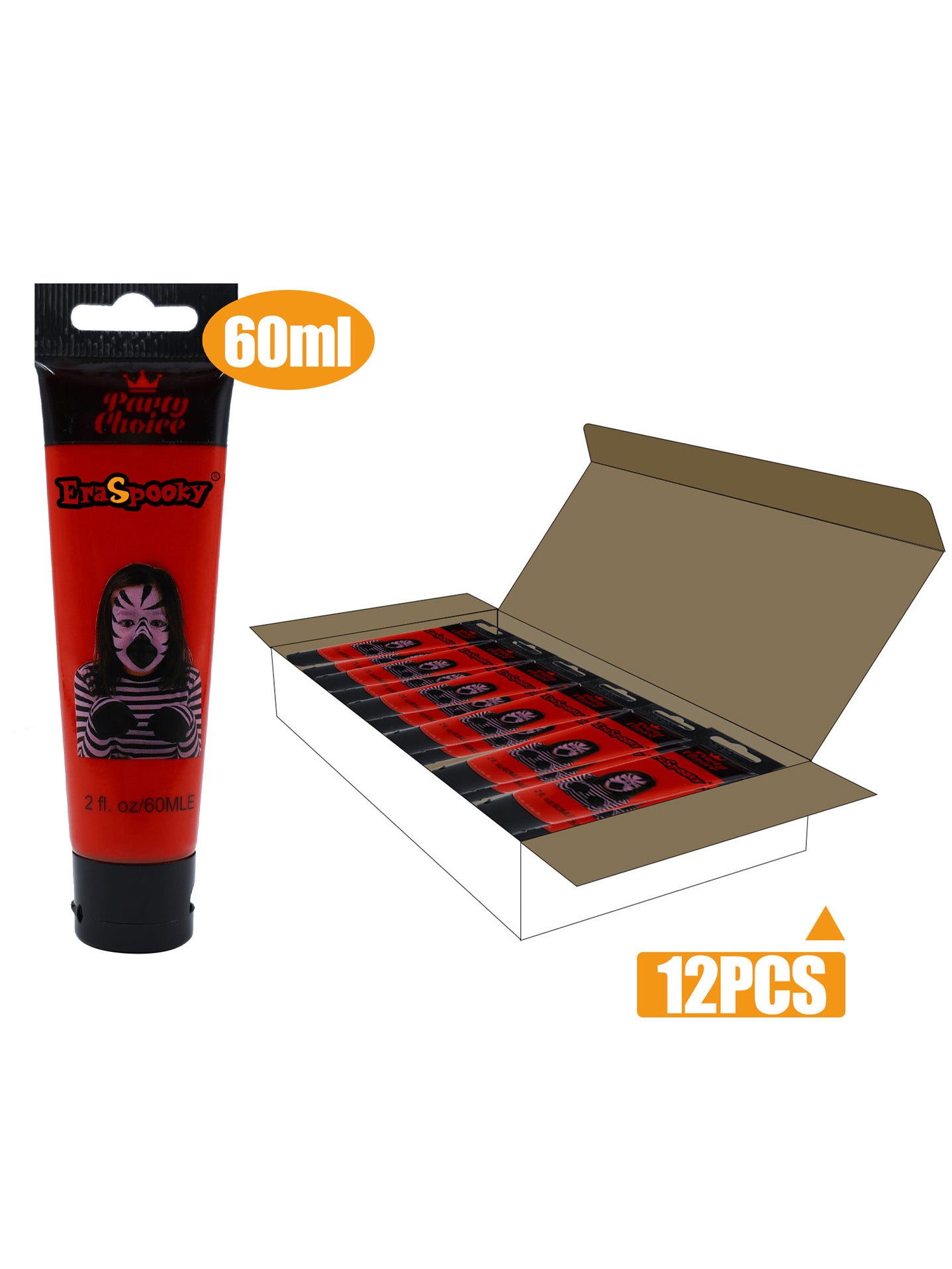 Pintura Facial para Halloween – 60ml (Caja de 12 unidades)