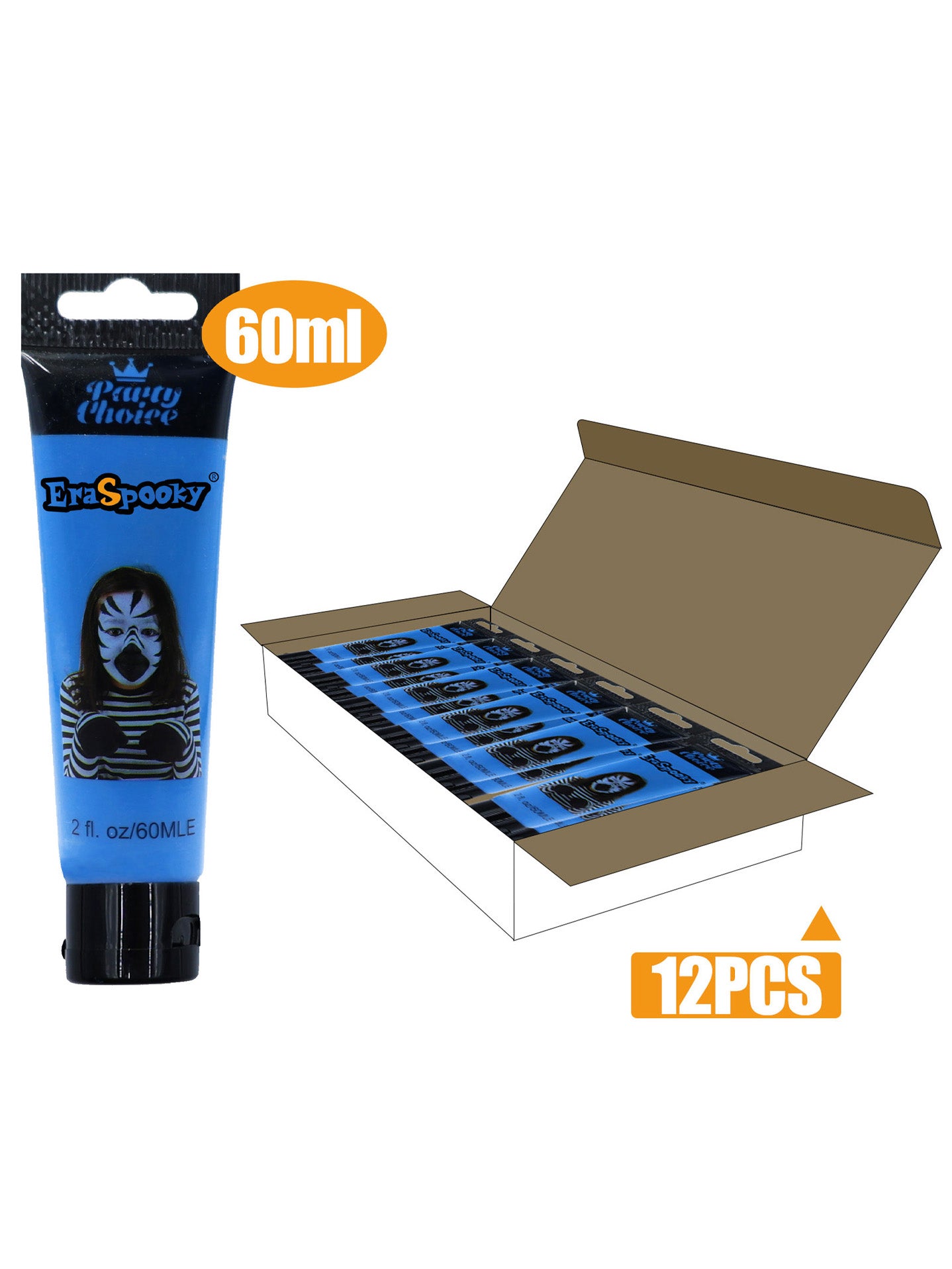 Pintura Facial para Halloween – 60ml (Caja de 12 unidades)