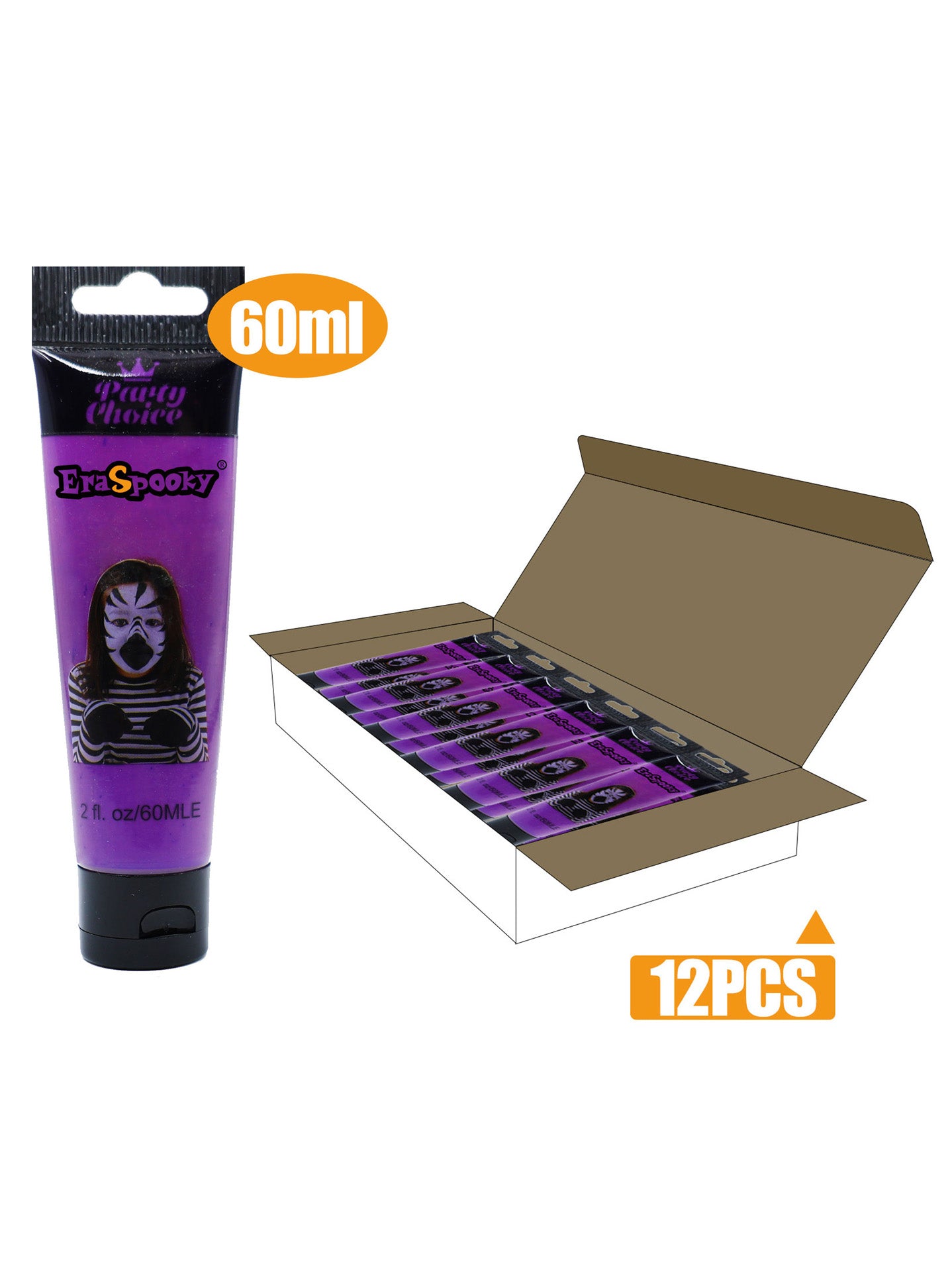 Pintura Facial para Halloween – 60ml (Caja de 12 unidades)