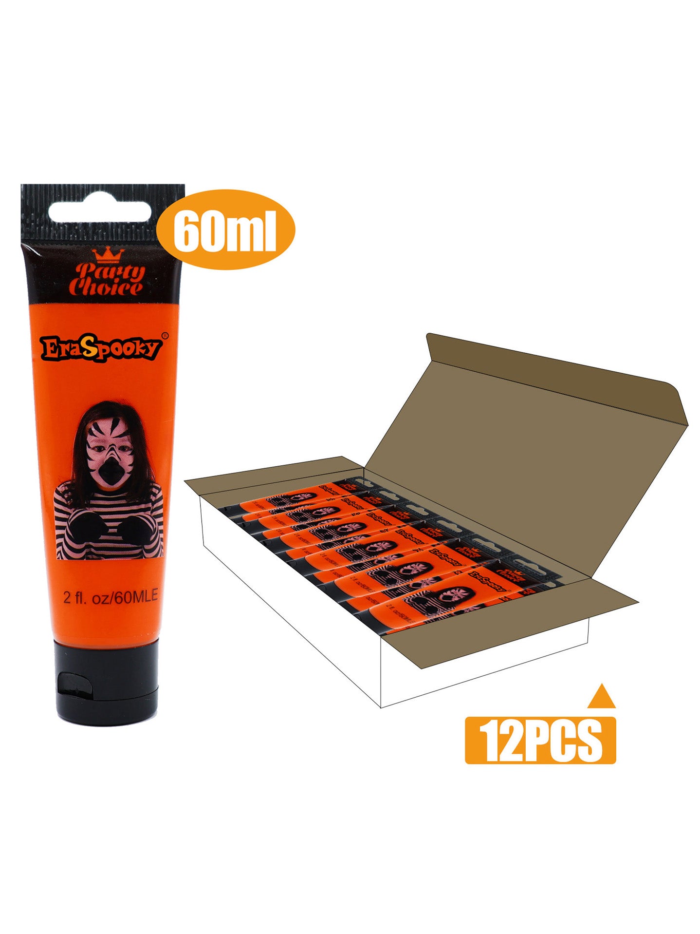 Pintura Facial para Halloween – 60ml (Caja de 12 unidades)