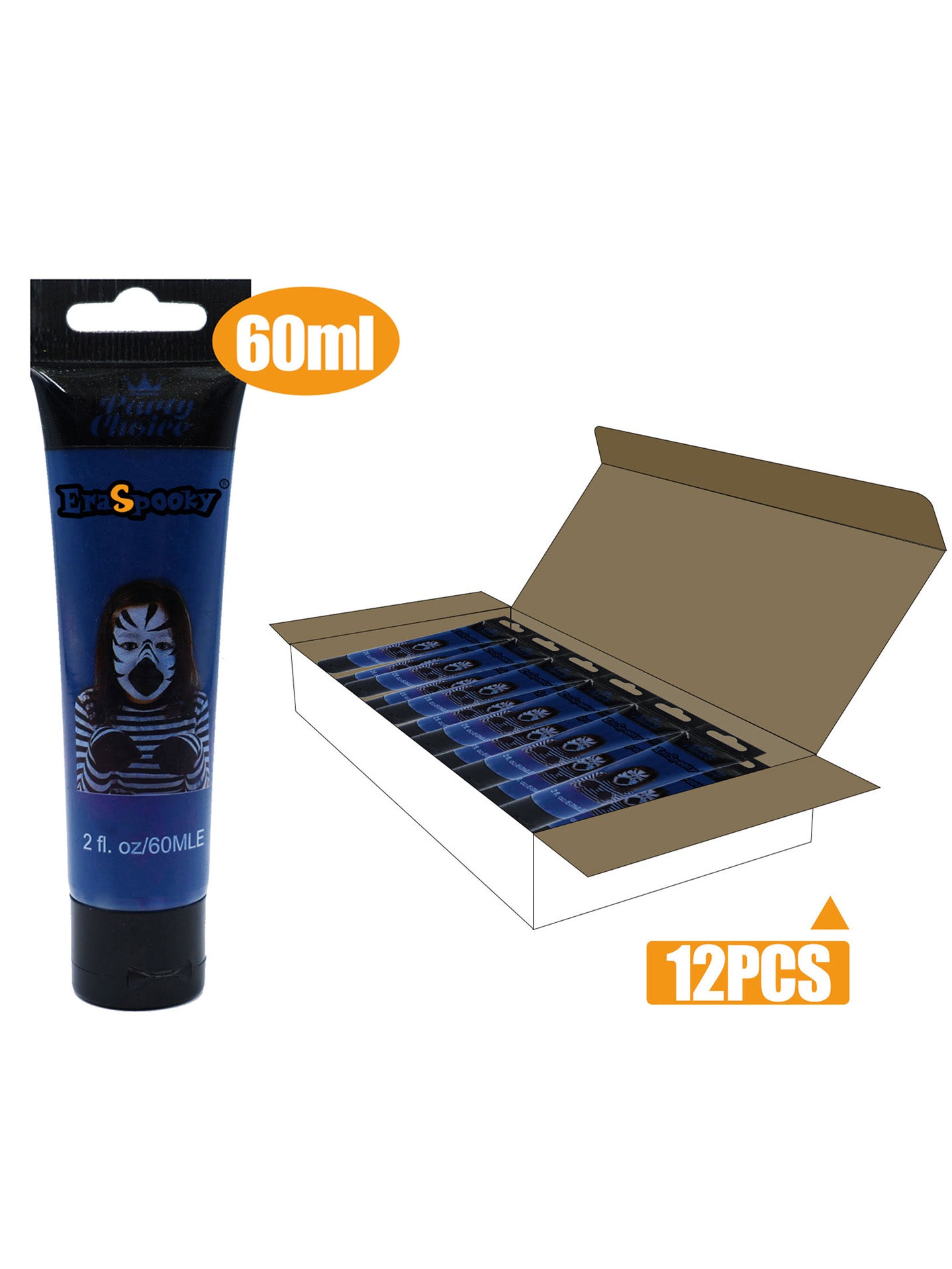 Pintura Facial para Halloween – 60ml (Caja de 12 unidades)