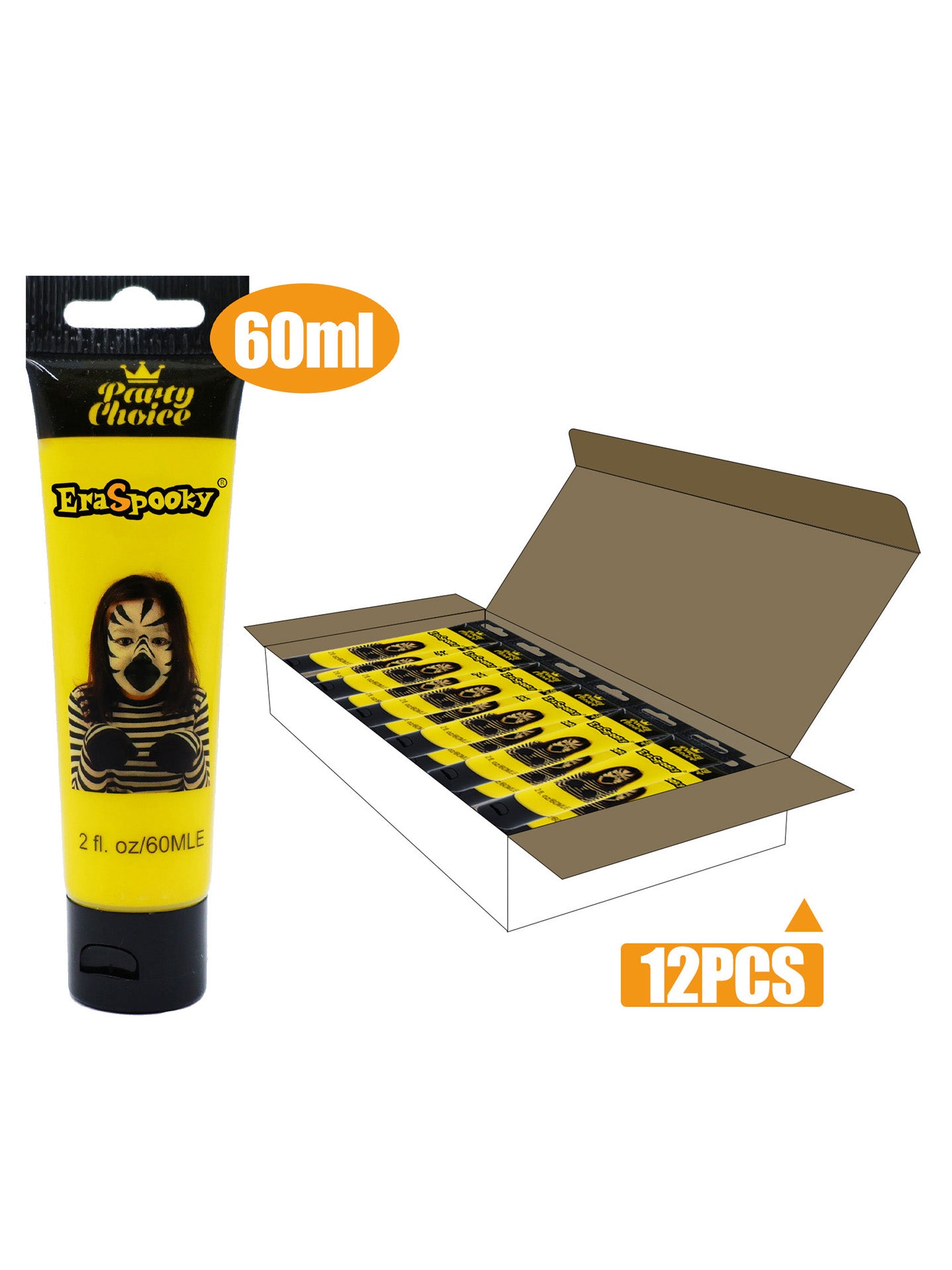 Pintura Facial para Halloween – 60ml (Caja de 12 unidades)