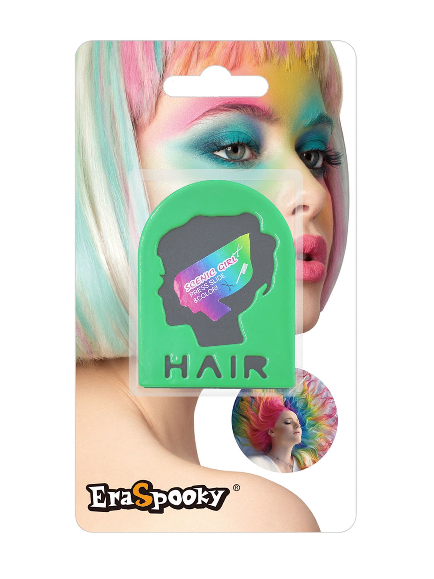 Tiza de Color para el Cabello con Aplicador en Clip