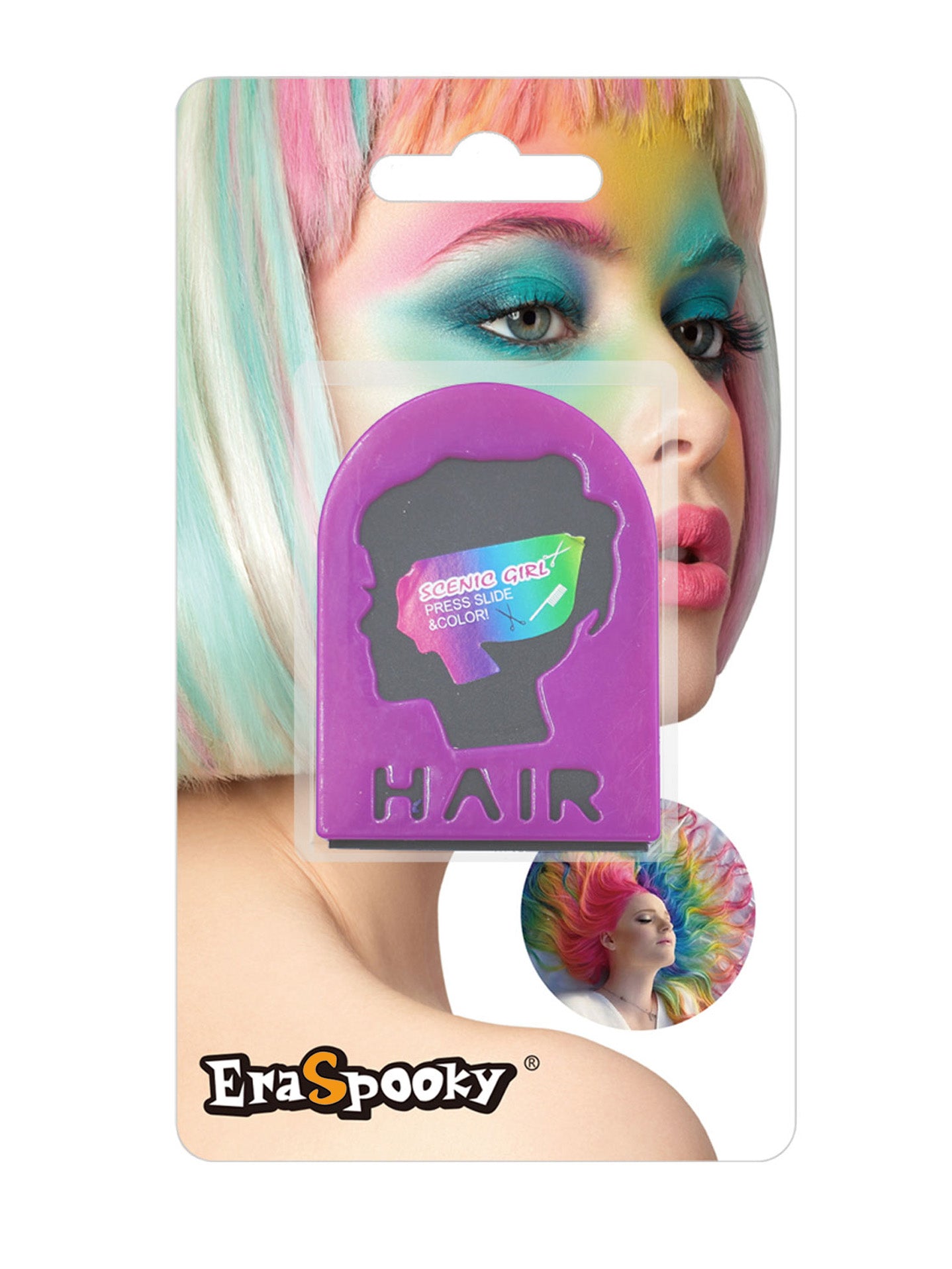 Tiza de Color para el Cabello con Aplicador en Clip