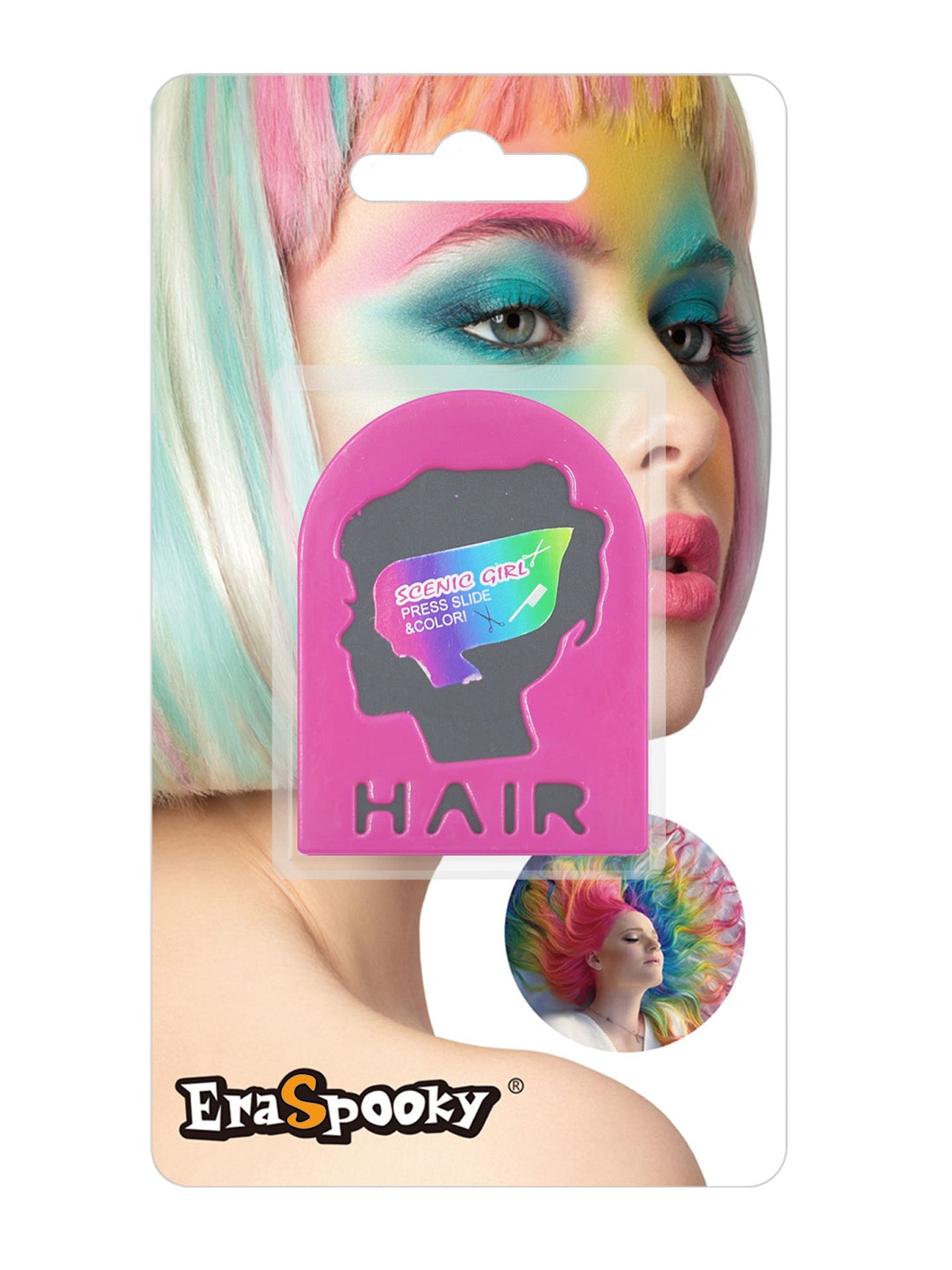 Tiza de Color para el Cabello con Aplicador en Clip